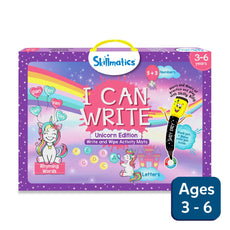 I Can Write Unicorn Edition reusable activity mats for preschoolers ages 3 to 6
