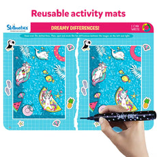 Reusable activity mat from I Can Write Unicorn Edition for ages 3 to 6