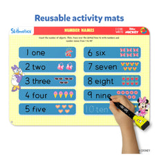 Disney-themed reusable activity mat featuring Mickey Mouse for children ages 3 to 6