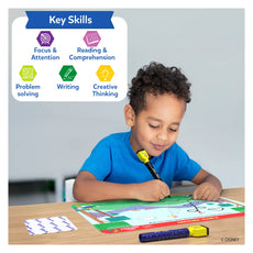 Child’s activity placemat with markers from I Can Write Disney Junior Mickey Mouse reusable mats