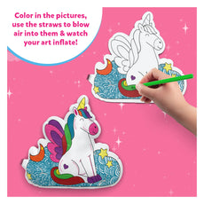 Inflatable unicorn coloring craft for kids ages 4-7 from Inflatable Art collection