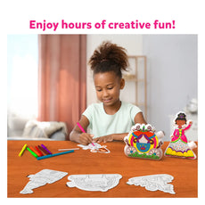 Colorable princess craft set for Inflatable Art 3D Unicorns & Princesses ages 4-7