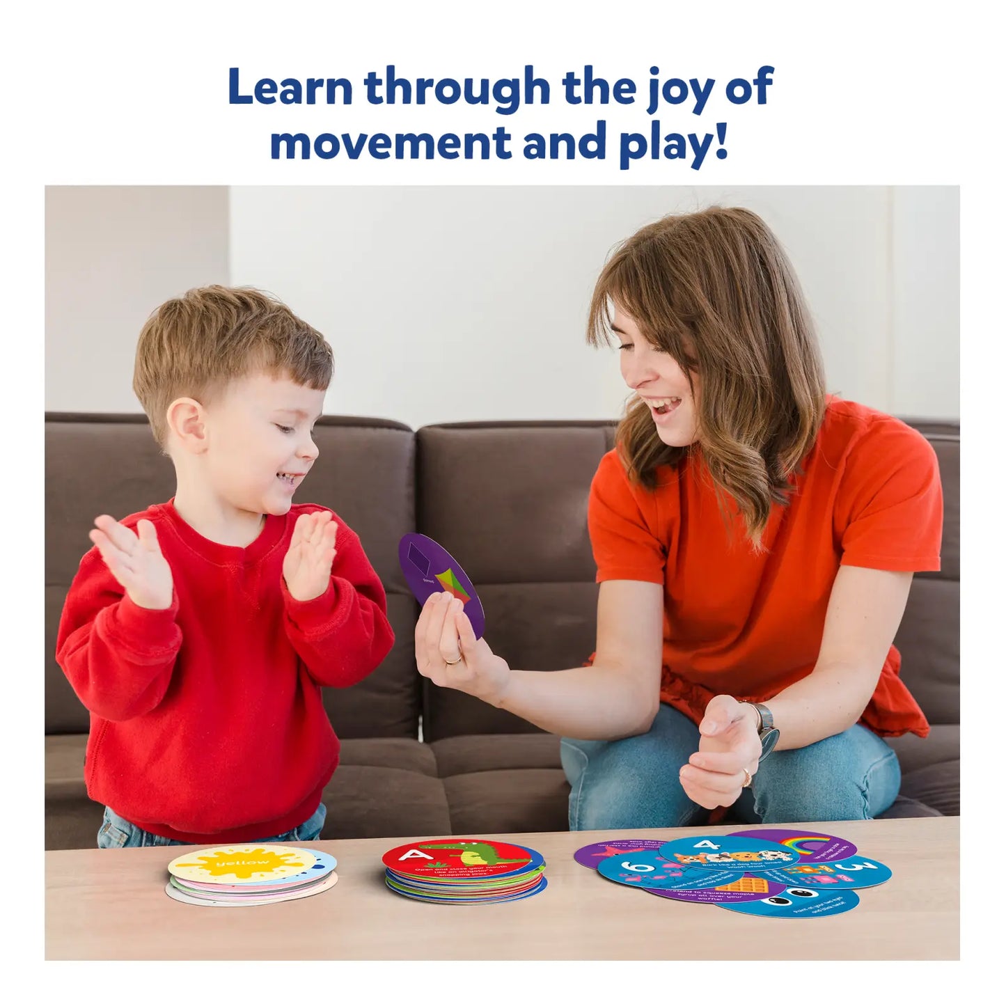 Educational game cards from Jump and Learn Flash Cards for Toddlers ages 2-5