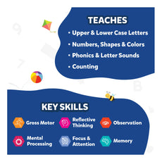 Educational benefits and key skills developed with Jump and Learn Flash Cards for Toddlers