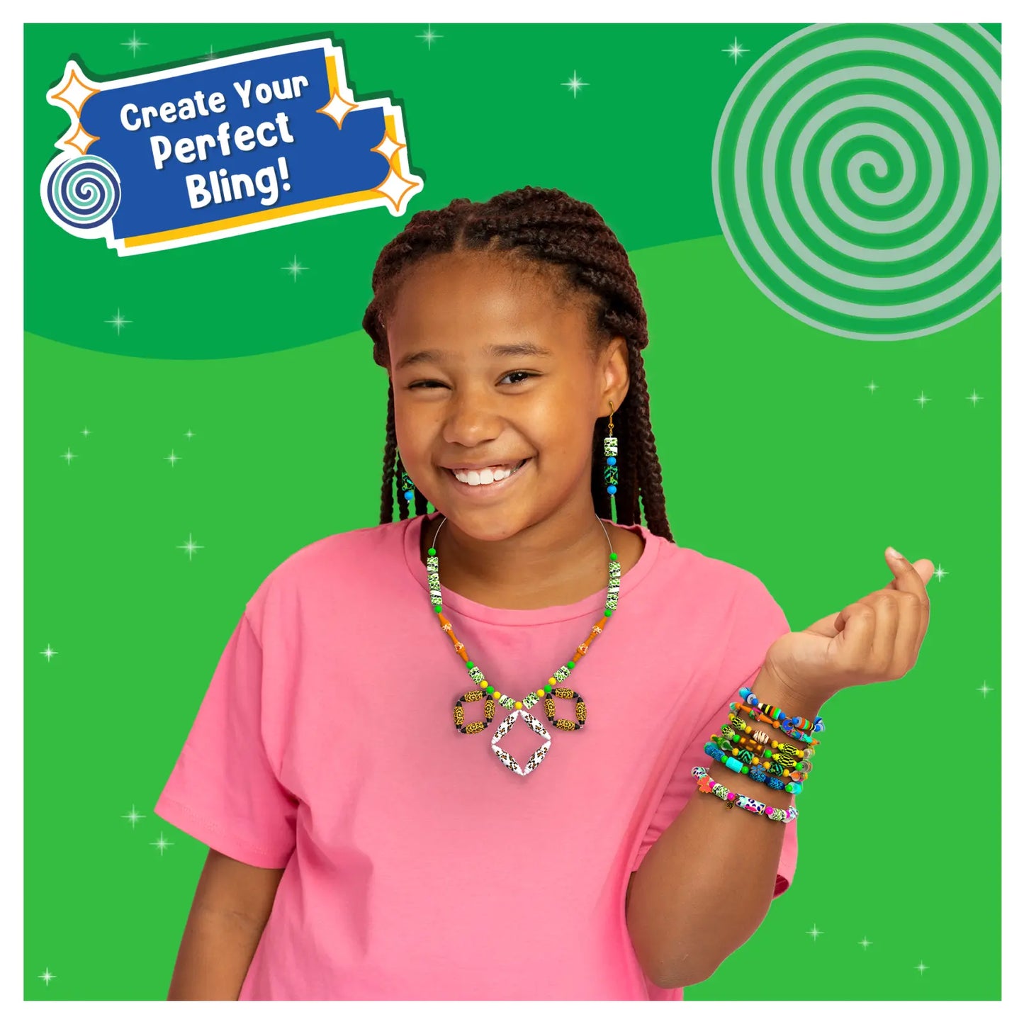 Roll-up Beads: Jungle Party | DIY Jewelry Kit (ages 6-13)