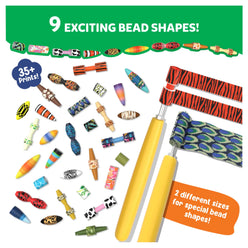 Colorful bead-making kit for Jungle Party DIY jewelry craft suitable for ages 6-13