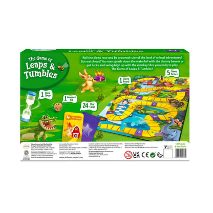 Leaps & Tumbles | Fun Family Board Game (ages 3+)