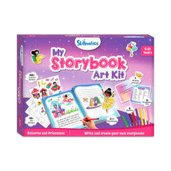 My Storybook Art Kit box Featuring Unicorns and Princesses for kids ages 5 to 10