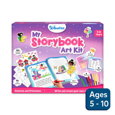 My Storybook Art Kit for ages 5-10 featuring Unicorns and Princesses display