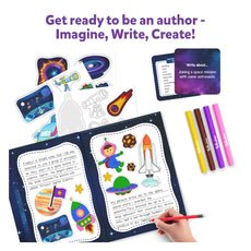 Space-themed writing kit for kids in the My Storybook Art Kit Space Explorers