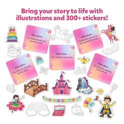 Storytelling sticker set from My Storybook Art Kit with Unicorns and Princesses