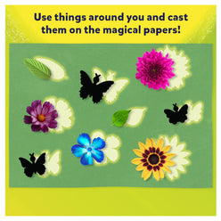 Botanical and butterfly shadow art scene from Magical Sun Art Sun Paper Art Kit