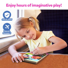 Child’s travel drawing pad from Magical Scratch Art Unicorns & Princesses collection