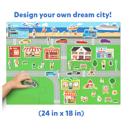 Magnetopia: Design Your City | Interactive Magnetic Pretend Play Set (ages 3-7)