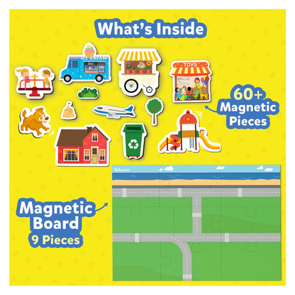 Magnetopia: Design Your City | Interactive Magnetic Pretend Play Set (ages 3-7)