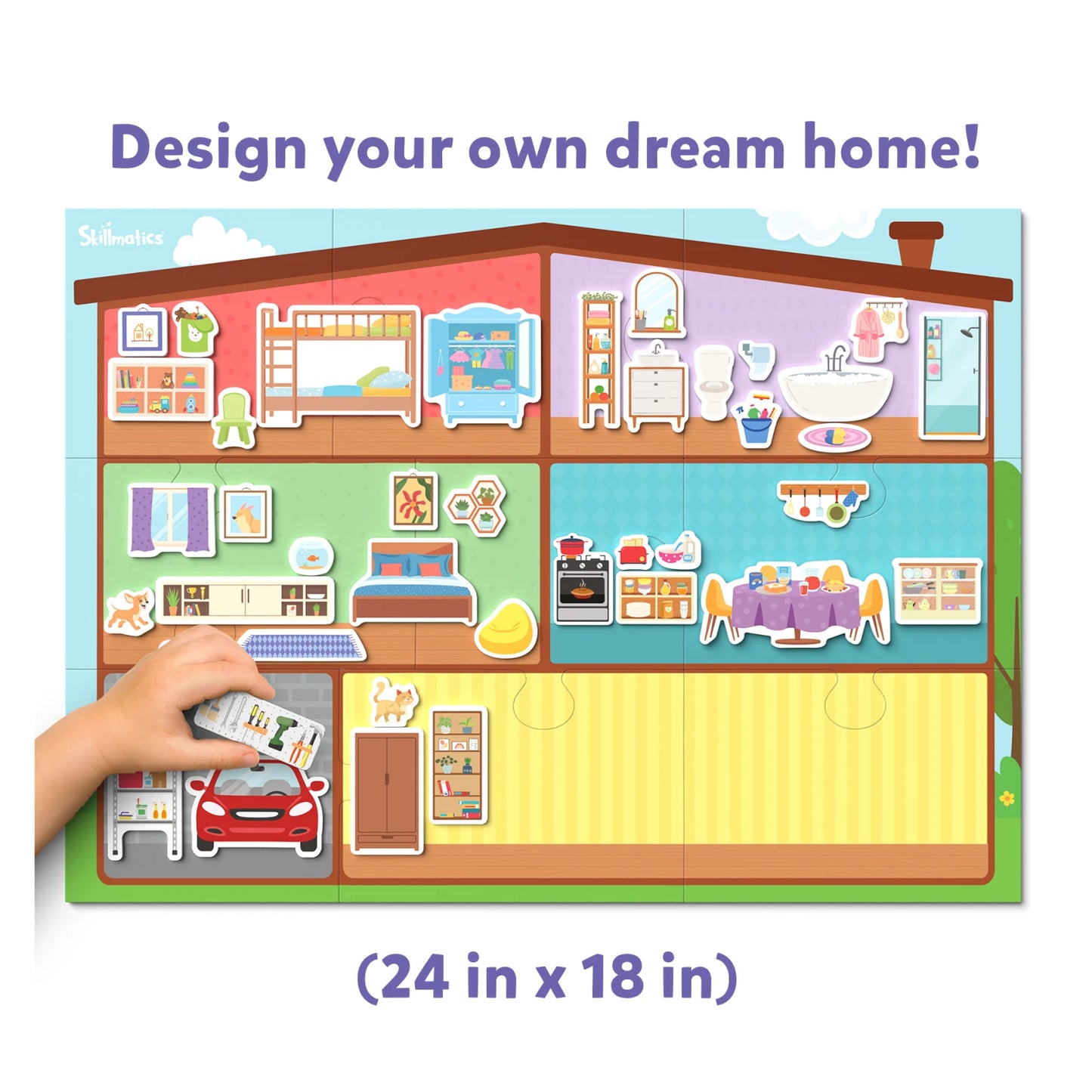 Magnetopia: Design Your House | Interactive Magnetic Pretend Play Set (ages 3-7)