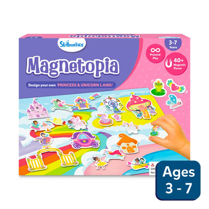 Magnetopia: Design Your Princess & Unicorn Land | Interactive Magnetic Pretend Play Set (ages 3-7)