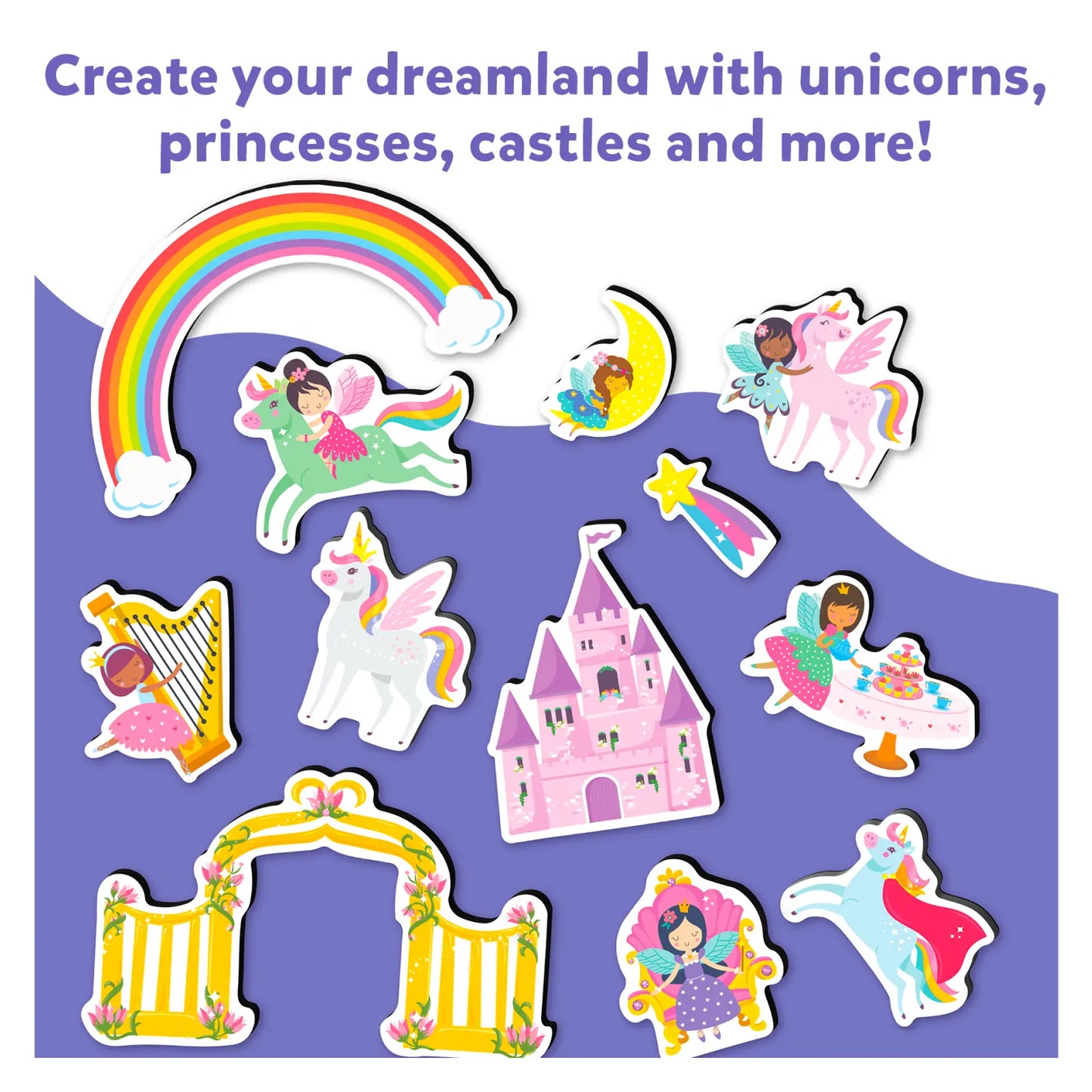 Magnetopia: Design Your Princess & Unicorn Land | Interactive Magnetic Pretend Play Set (ages 3-7)