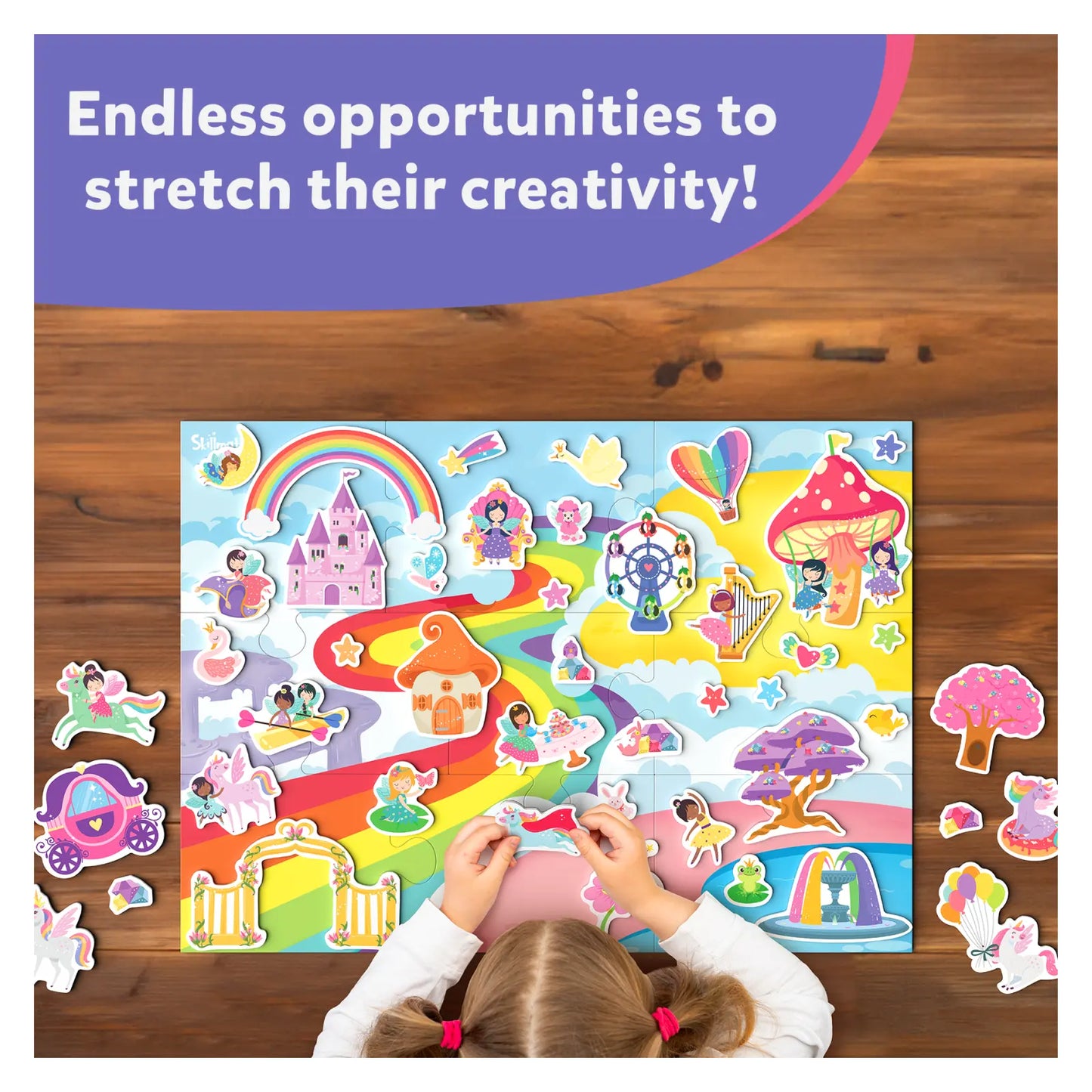 Magnetopia: Design Your Princess & Unicorn Land | Interactive Magnetic Pretend Play Set (ages 3-7)