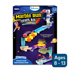 Marble Run Craft Kit DIY activity kit for kids ages 8 to 13 with colorful building pieces