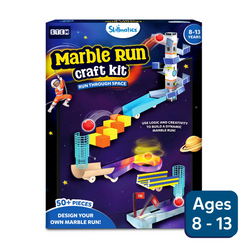Marble Run Craft Kit DIY activity kit for kids ages 8 to 13 with colorful building pieces