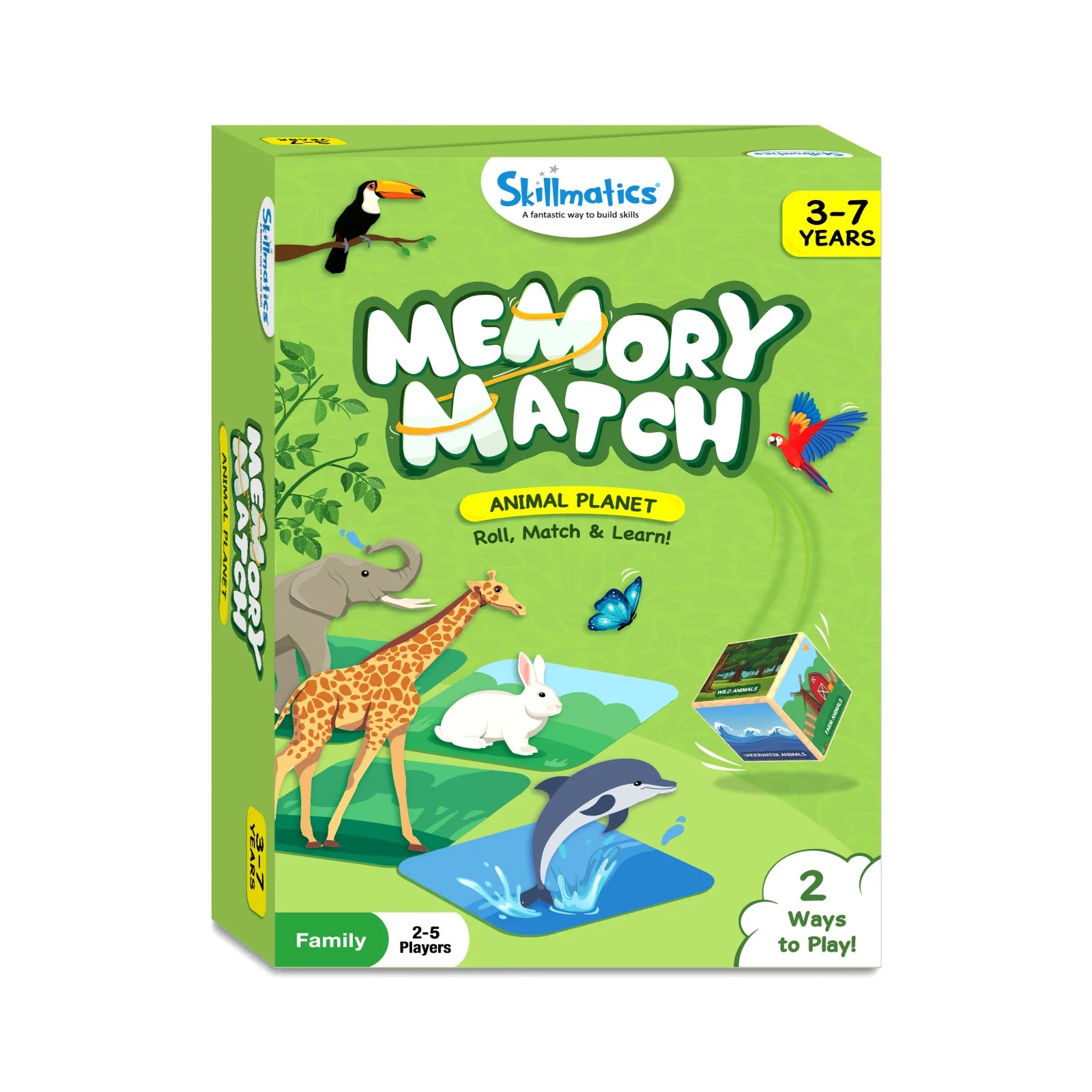 Memory Match Game box featuring Animal Planet theme for kids ages 3 to 7