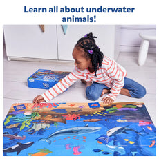Colorful Underwater Animal Puzzle for Kids Ages 3-7 from Piece & Play