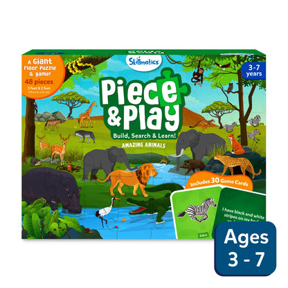 Piece & Play Amazing Animals | Jigsaw Puzzle (ages 3-7)