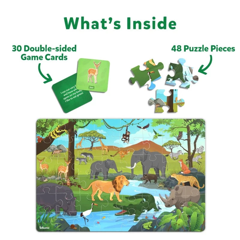 Piece & Play Amazing Animals | Jigsaw Puzzle (ages 3-7)