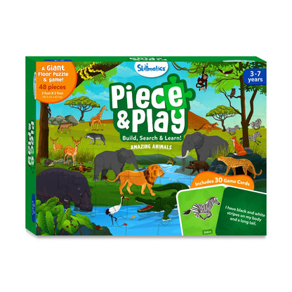 Piece & Play Amazing Animals | Jigsaw Puzzle (ages 3-7)