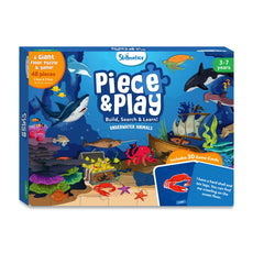 Colorful underwater animals floor puzzle for kids ages 3 to 7 by Piece & Play