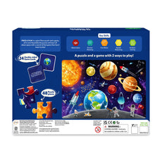 Space-themed puzzle and game box for toddlers from Piece & Play Up in Space