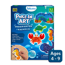 Skillmatics Poke-In Art Underwater Animals craft kit for kids ages 4-9