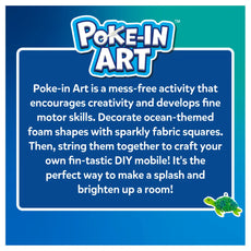 Poke-in Art activity showing underwater animals for kids ages 4-9, mess-free fun