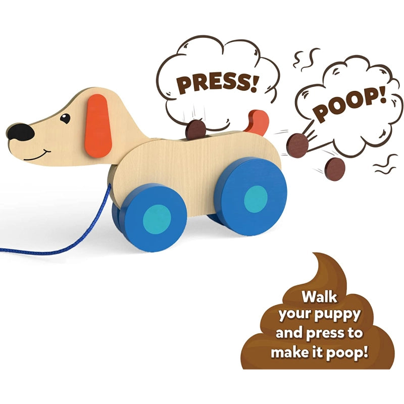 Pooping Puppy | Pull-along Toddler Toy (18 months+)