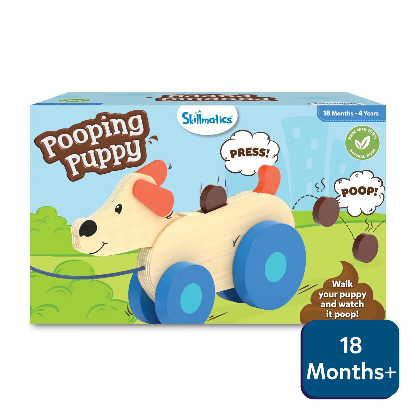 Pooping Puppy | Pull-along Toddler Toy (18 months+)