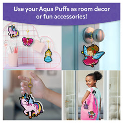 Aqua Puff craft decorations featuring Princesses and Unicorns from the 3D Art Kit