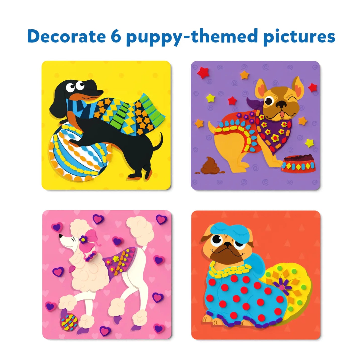 Fun with Foam: Puppies! | No Mess Sticker Art (ages 3-7)