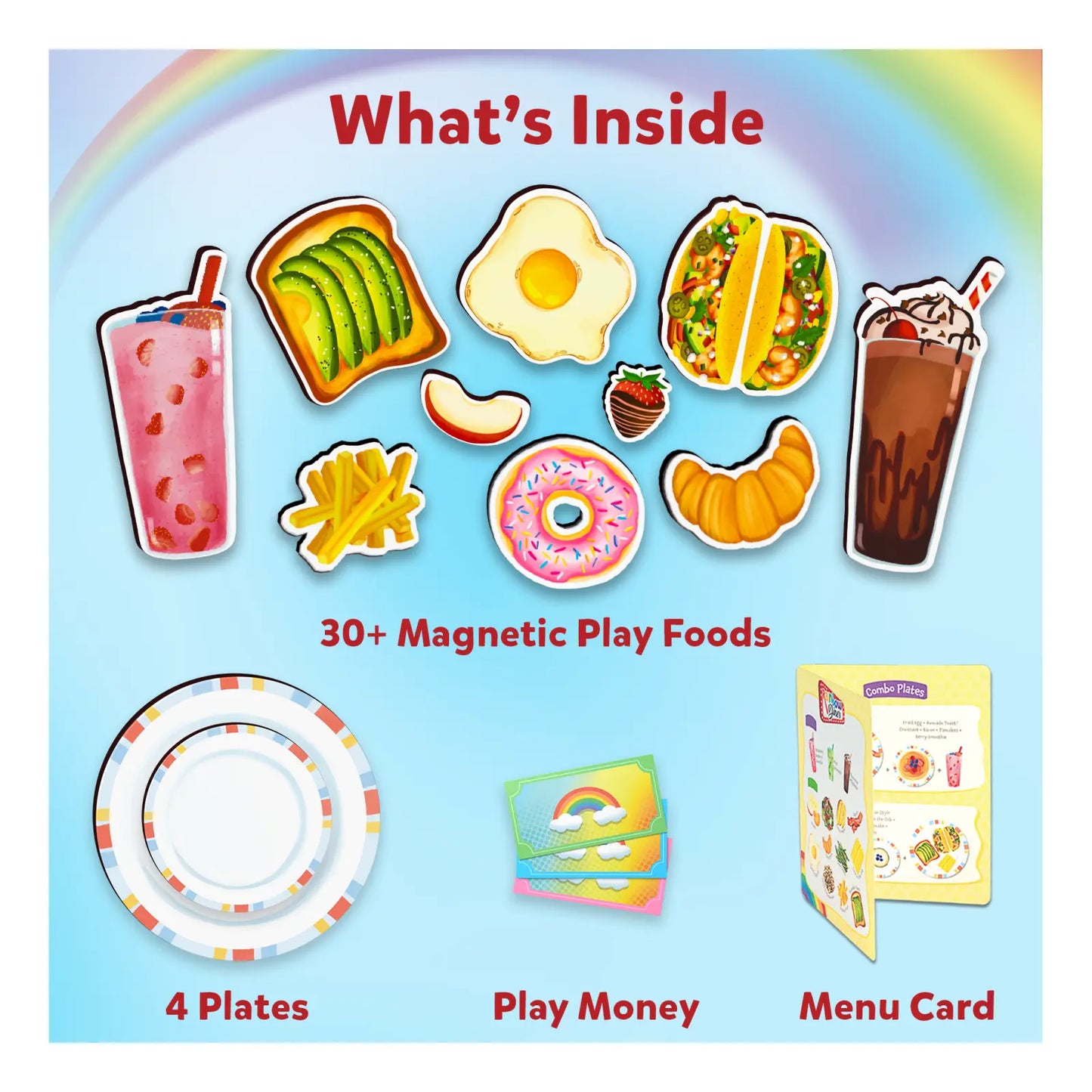 Rainbow Diner | Pretend Play Restaurant Playset (ages 3-8)