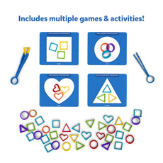 Colorful Silicone Rainbow Sorting Toy with shape blocks for early learning and play