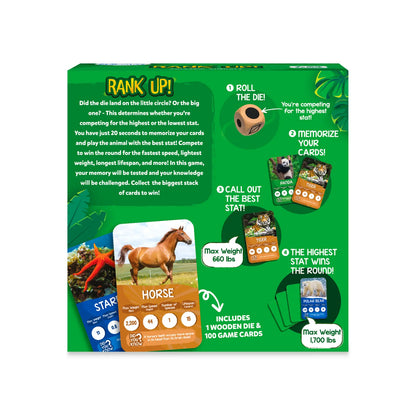 Rank Up: Amazing Animals | Trump Card Game (ages 7+)