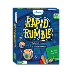 Rapid Rumble board game for ages 6+ with colorful pieces and dynamic gameplay