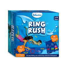 Ring Rush Underwater Search and Find Game box for ages 6+ featuring colorful ocean scene
