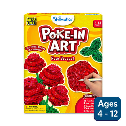 Poke-in Art: Rose Bouquet | Mess-Free Art for Kids (ages 4-12)