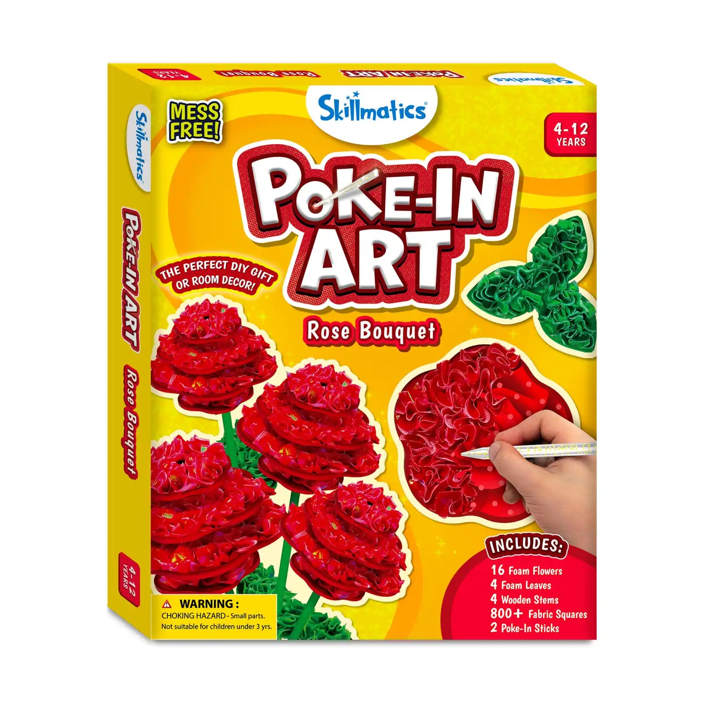 Poke-in Art: Rose Bouquet | Mess-Free Art for Kids (ages 4-12)