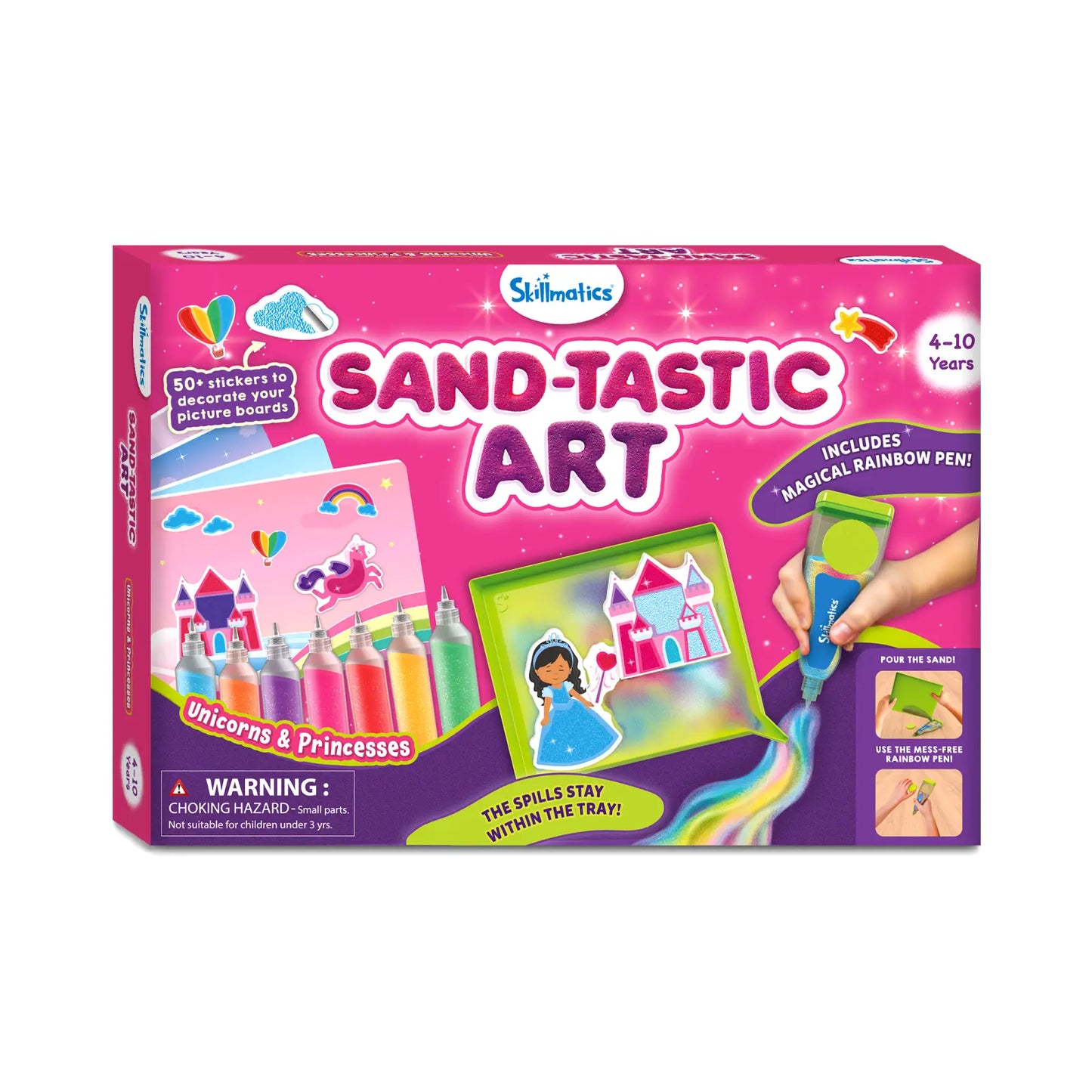 Sand-Tastic Art Unicorns & Princesses | Controlled-Mess Sand Art (ages 4-10)