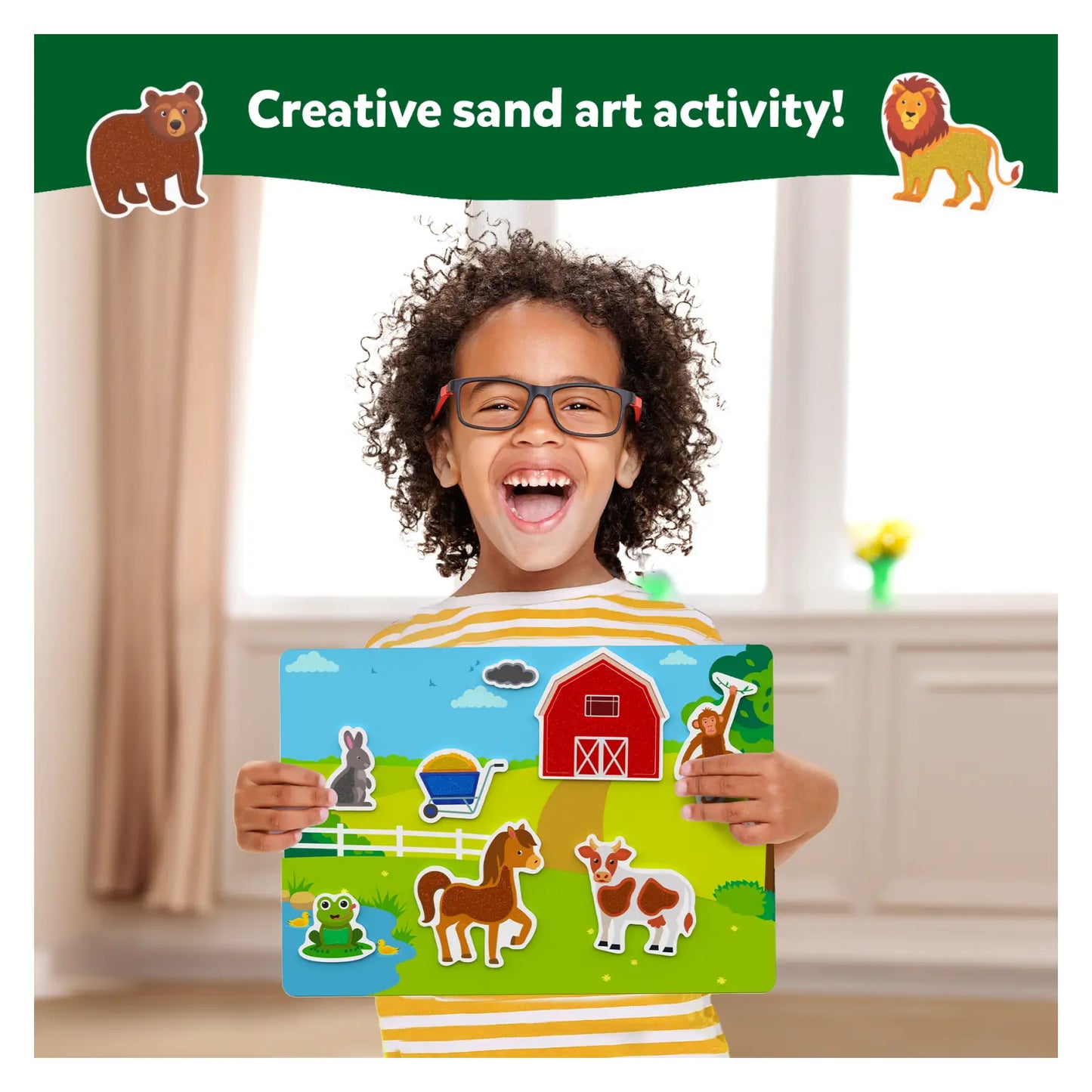 Sand-Tastic Art Animals | Controlled-Mess Sand Art (ages 4-10)