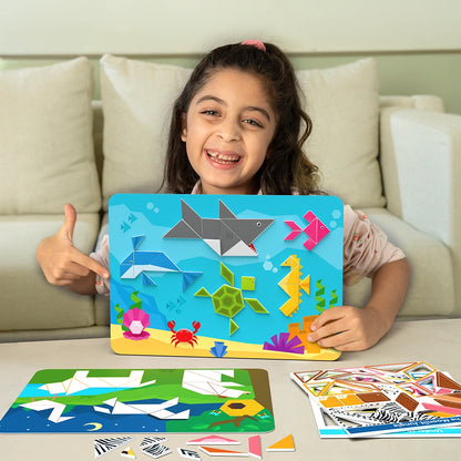 Tangram Twist: Amazing Animals | No mess sticker art (ages 4-7)