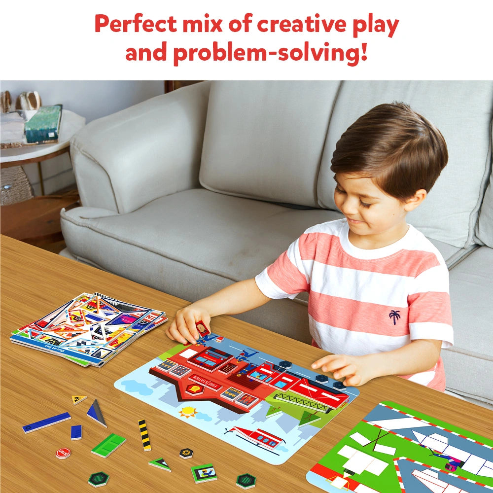 Tangram Twist: Off We Go! | No mess sticker art (ages 4-7)