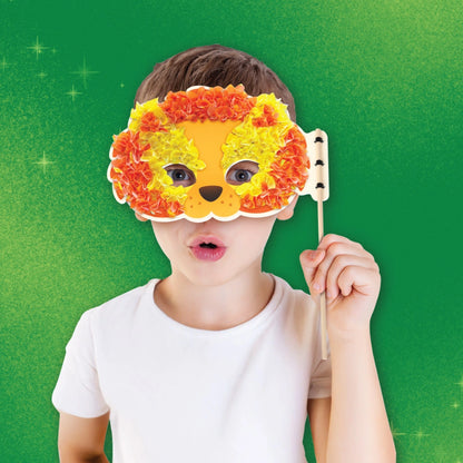 Skillmatics Poke-in Art - Animal Masks, Mess-Free Fun (Ages 4-9)